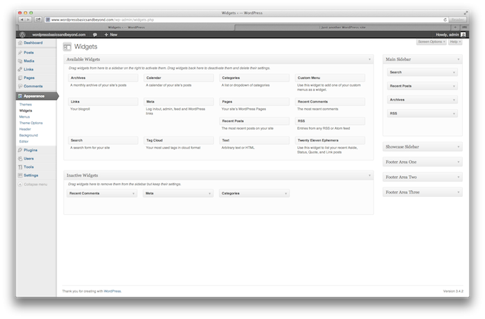 How to edit widget settings in WordPress